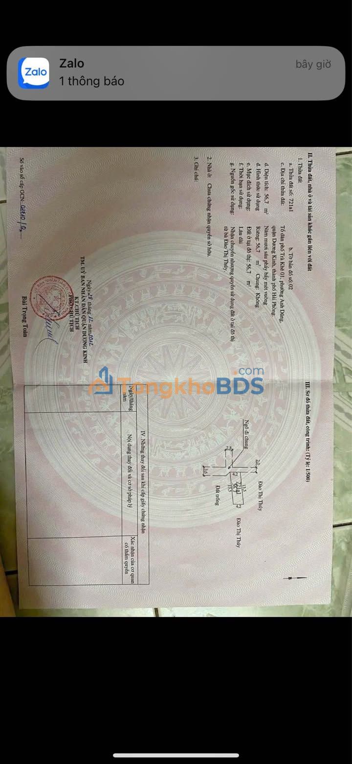 Đất nền Trà Khê 57m² chưa đến 2 tỷ - Sổ đỏ chính chủ