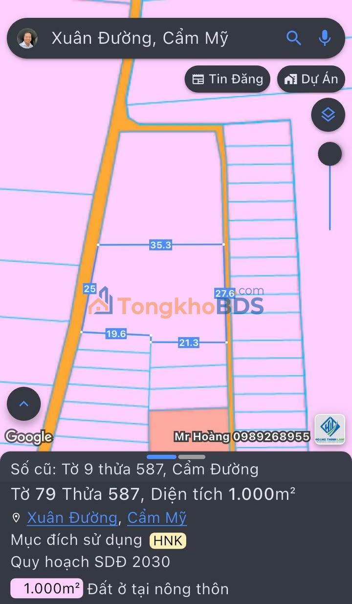 Đất nền Xuân Đường Cẩm Mỹ 91-106m² 1.15 tỷ - Sổ đỏ chính chủ