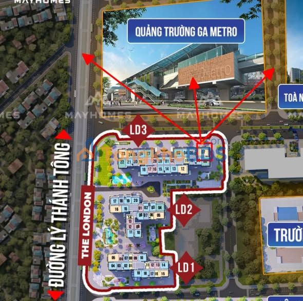 Căn hộ Vinhomes Ocean Park 90m² 6,4 tỷ - View đẹp sẵn ở