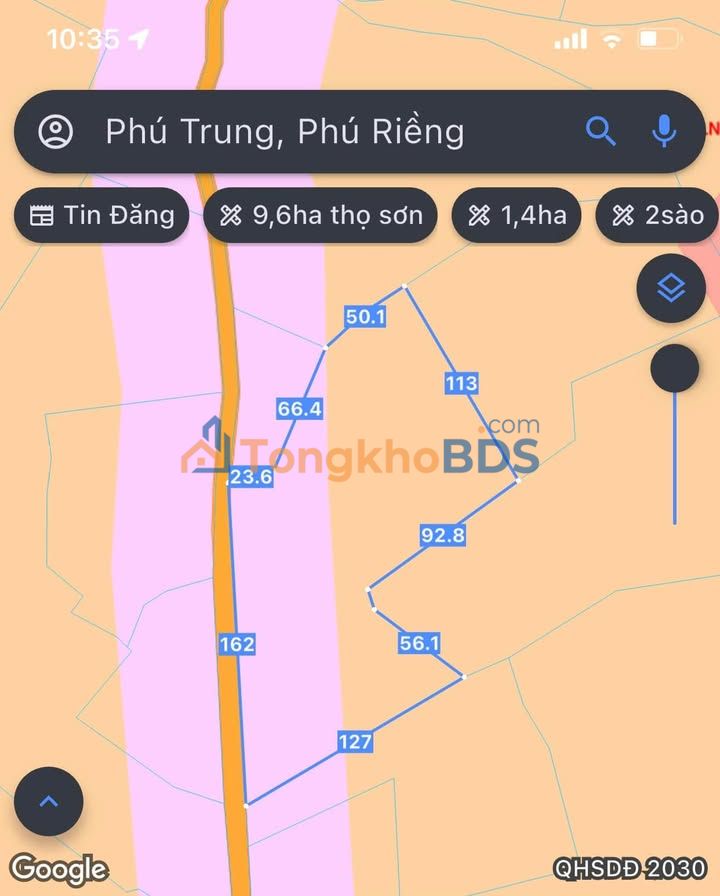 Đất vườn Phước Tân Phú Riềng 5.4ha 12.5 tỷ - Nghỉ dưỡng lý tưởng