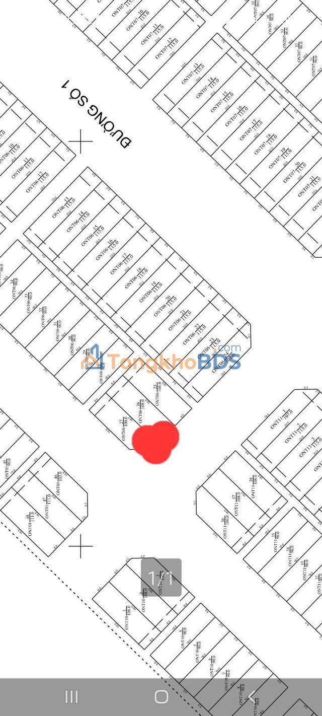 Đất nền Vsip Vĩnh Thạnh 108m² 2 tỷ - Đường to ô tô