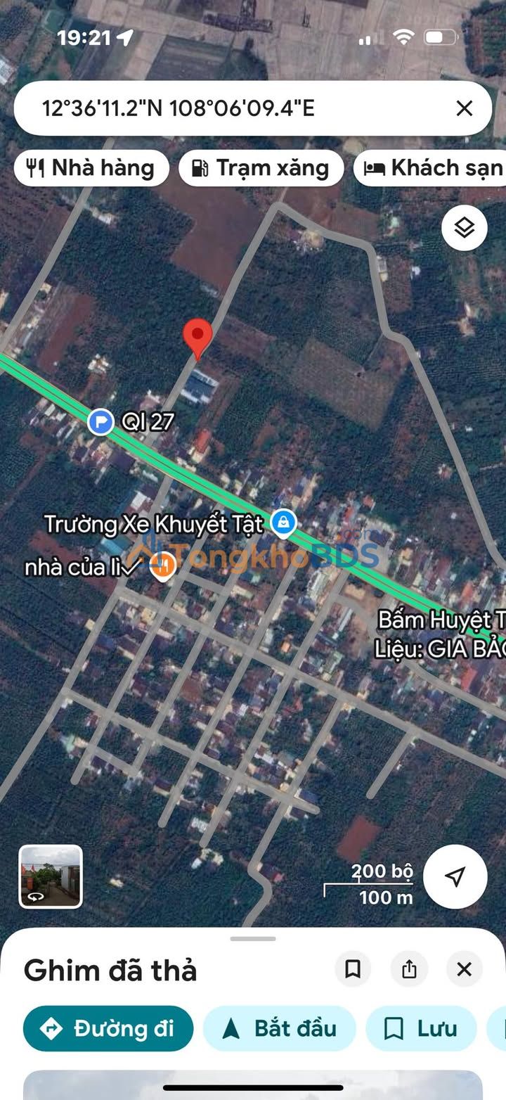 Đất nền QL27 Lăk 204m² 860tr - Đường to ô tô