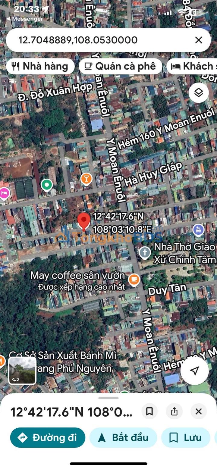 Đất nền Hẻm 175 Ymol, Đông Hòa 68m² giá 2,5 tỷ - Đất thổ cư 100%