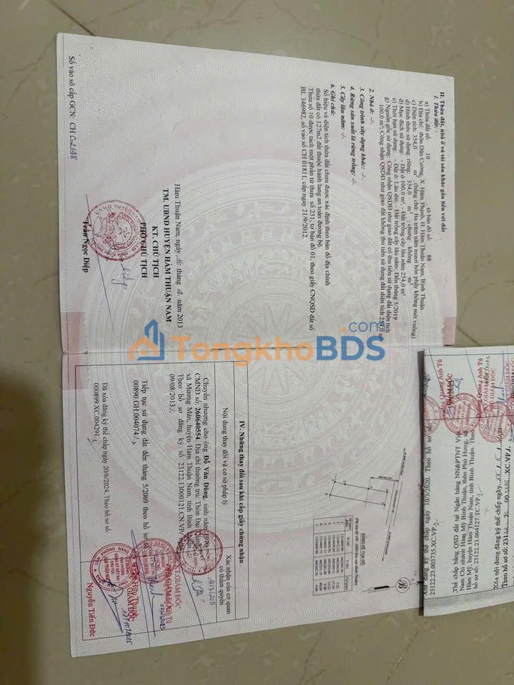 Đất nền Hàm Thạnh 354m² giá tốt - Sổ đỏ chính chủ