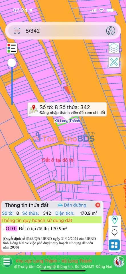 Đất nền Long Thành 170m² 5 tỷ - Sổ đỏ chính chủ