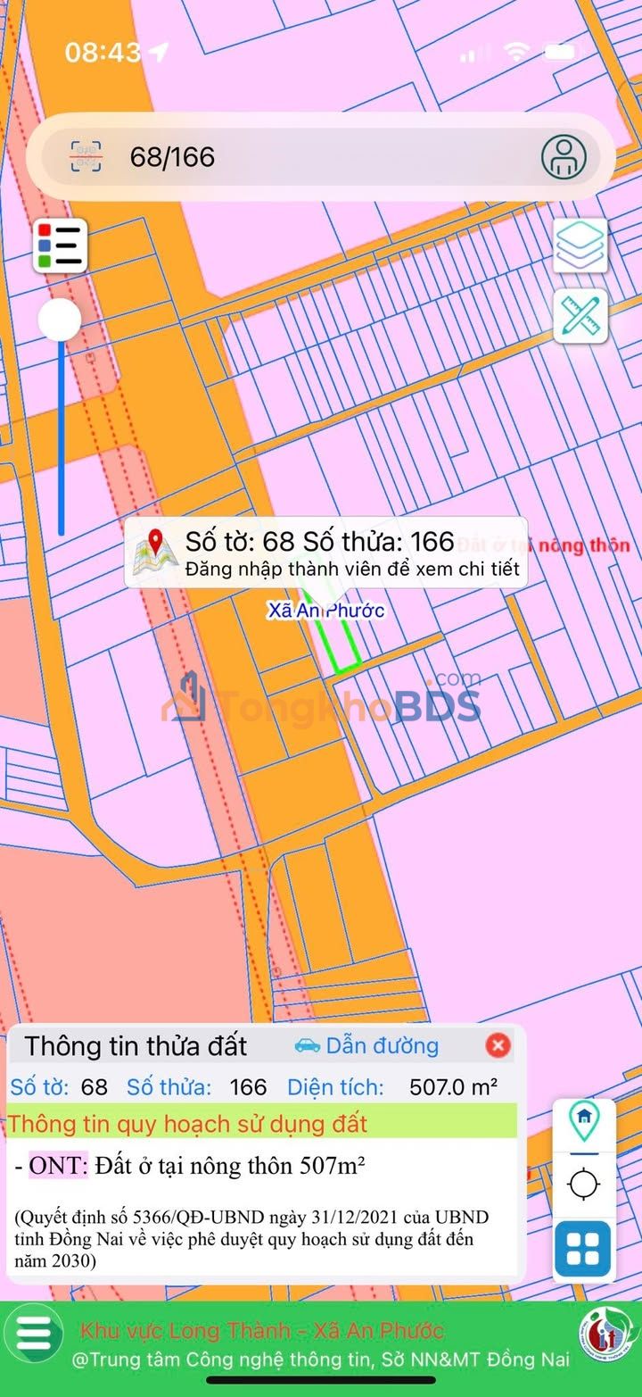 Đất nền Nhơn Trạch 507m² 5 tỷ - Sổ đỏ chính chủ