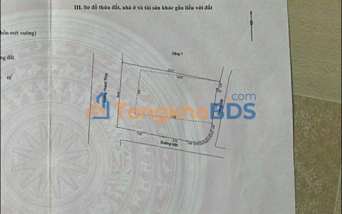 Nhà Mặt Tiền Thanh Thủy (Hải Châu) - 155m² - Hướng Nam - Giá 1X Tỷ