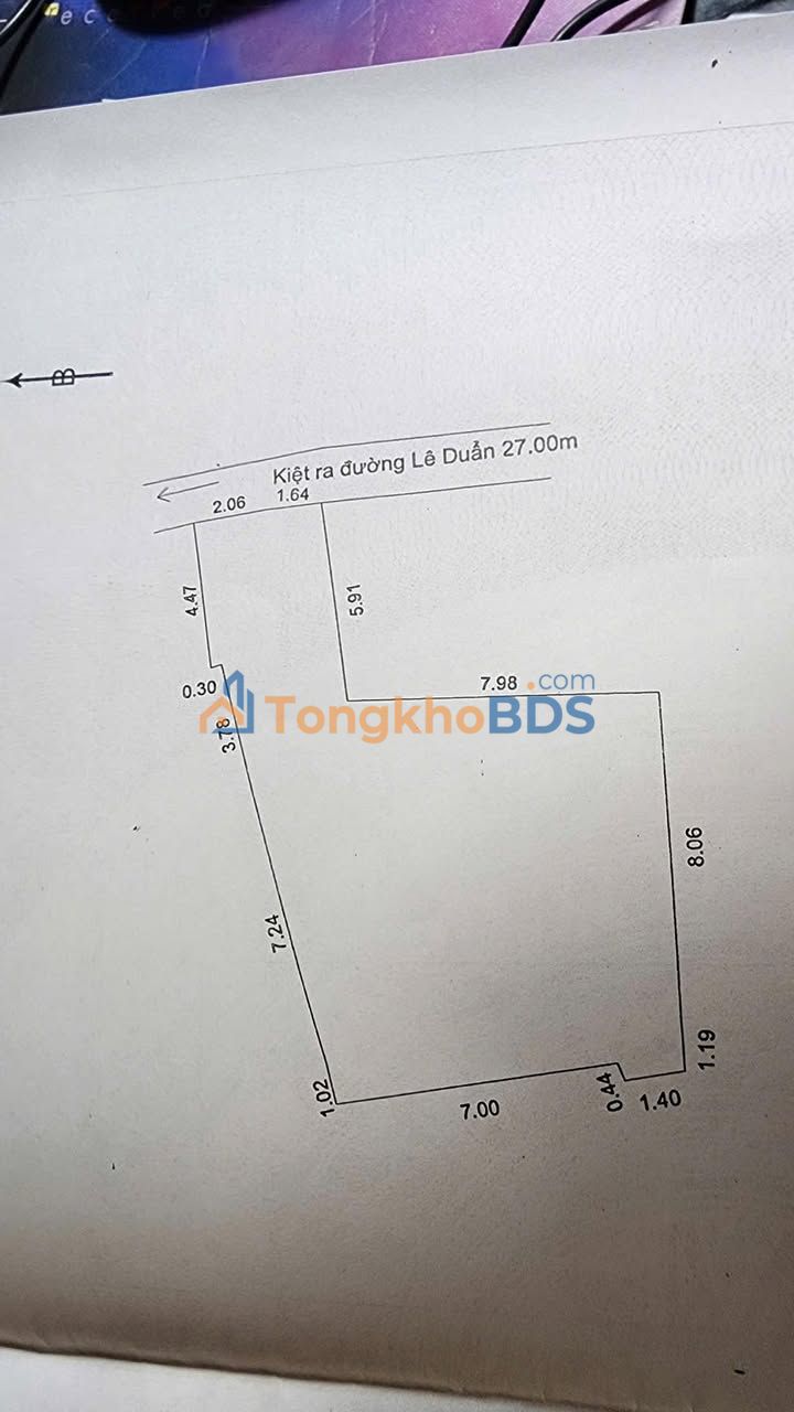 Đất nền Lê Duẩn 116m² 6.96 tỷ - Sổ đỏ chính chủ