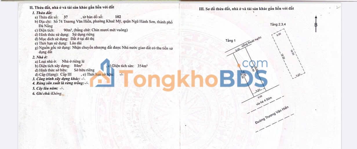 Nhà riêng Trương Văn Hiến 90m2 9 tỷ - Chính chủ bán