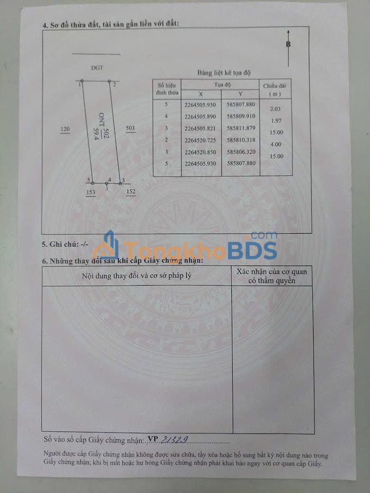 Đất nền TBS Sông Trà Thái Bình 60m² - Sổ đỏ chính chủ