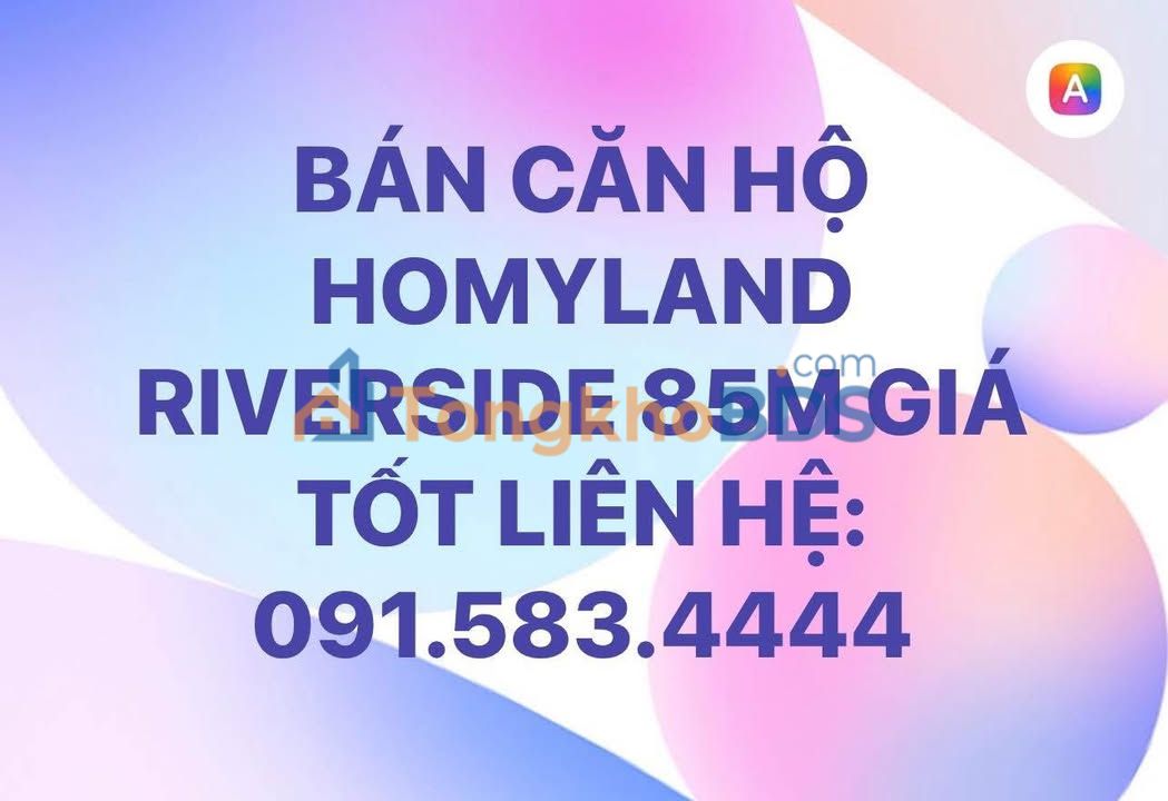 Căn hộ Homyland Riverside Thủ Đức 85m² 4 tỷ - View đẹp
