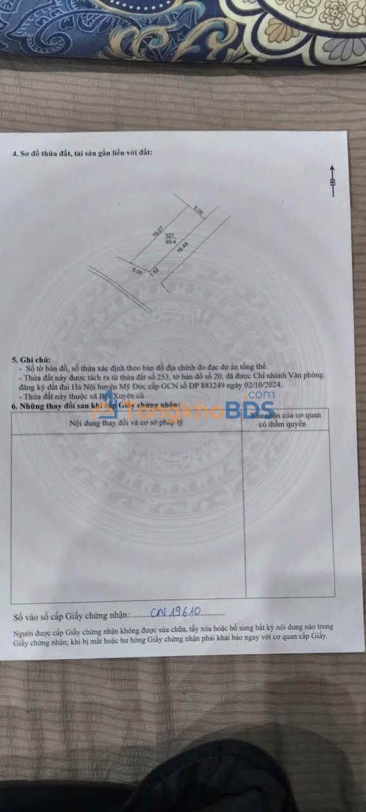 Đất Nền Mỹ Đức 89.4m² - Lô Góc Giá 2 Tỷ, Sổ Đỏ Sẵn Sàng