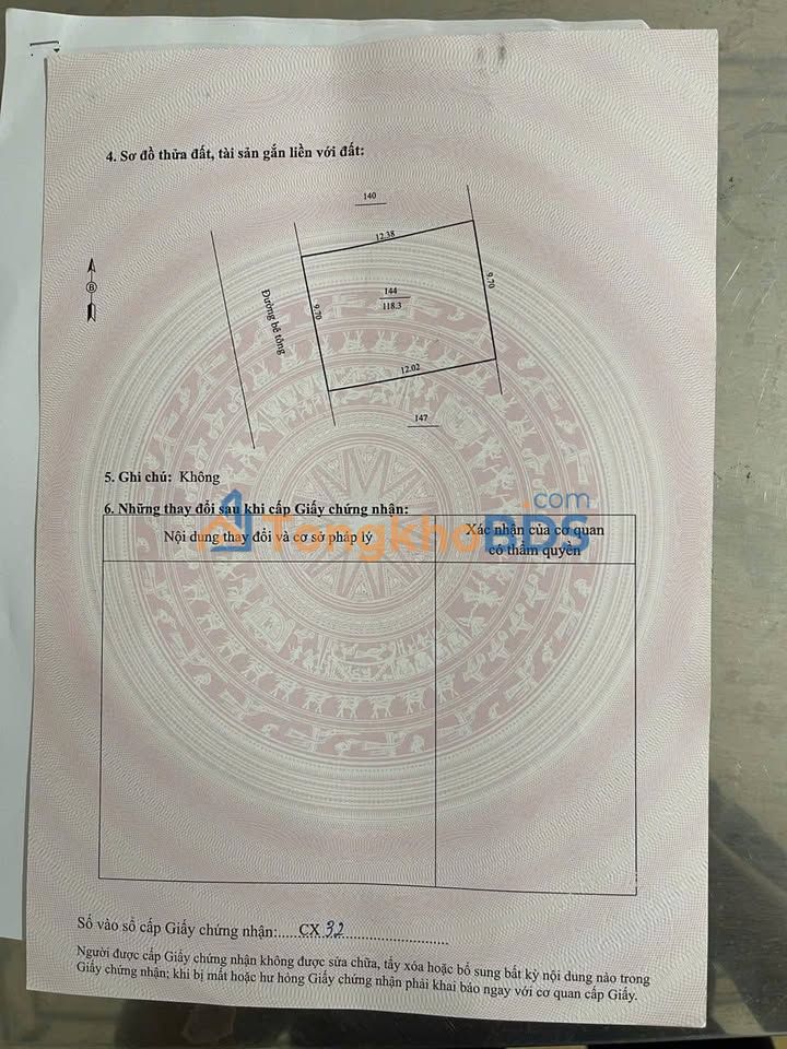 Đất nền Lương Sơn full đất ở 118m² 2.2 tỷ - Sổ đỏ chính chủ