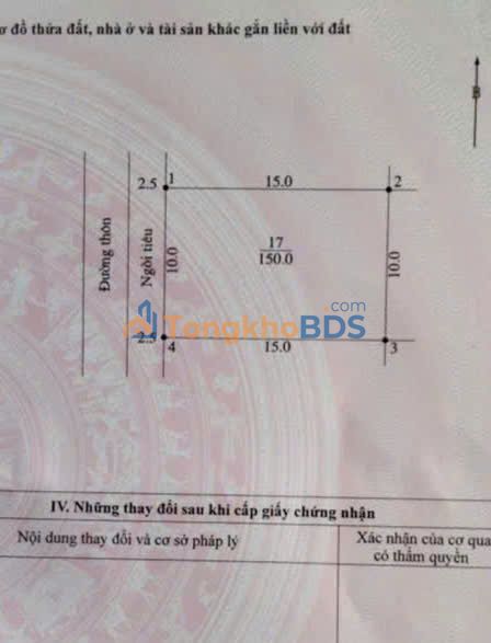 Đất nền Tiên Phương Chương Mỹ 150m² 4.5 tỷ - Sổ đỏ chính chủ