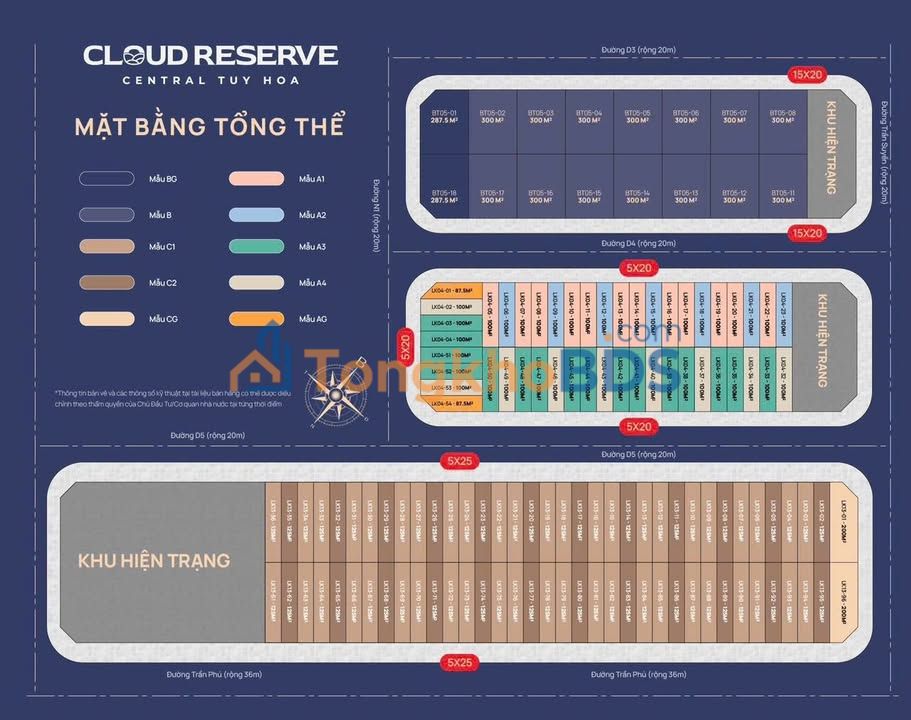 Đất nền Cloud Reserve Central Tuy Hòa 125m² - Tiềm năng tăng giá