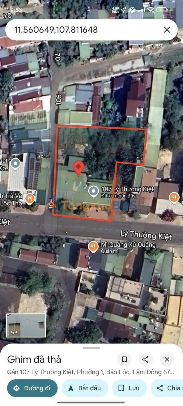 Đất nền Lý Thường Kiệt Bảo Lộc 1.118m² 41 tỷ - Đường to ô tô