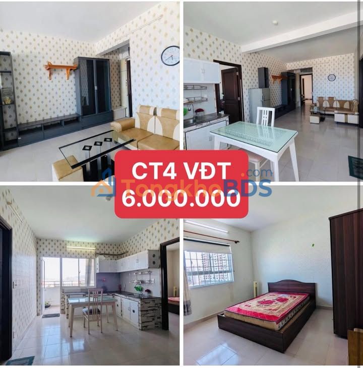 Căn hộ CT4 Vĩnh Điềm Trung 2PN 6 triệu - Full nội thất cao cấp