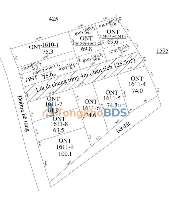 Đất nền Diên Phú 69-100m² 626 triệu - Đất thổ cư