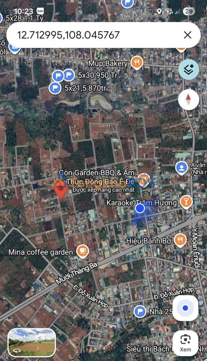 Đất Y Moan Vành Đai 10/3 194m² 5.08 tỷ - Đất thổ cư 100%