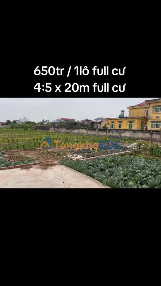 Đất nền Giao Thịnh 90m² 650 triệu - Sổ đỏ chính chủ