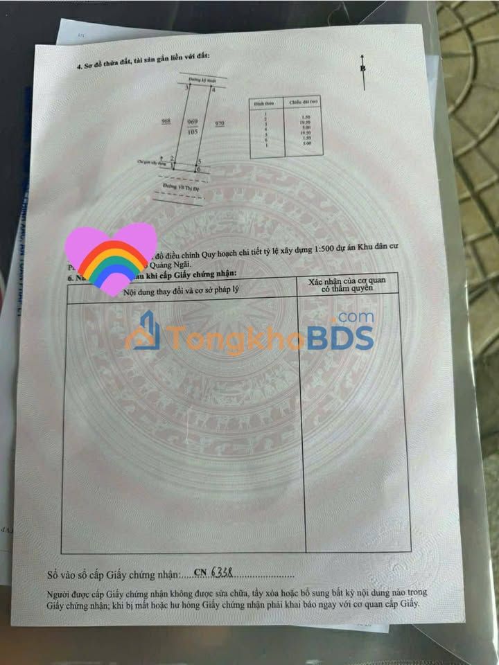 Bán Đất Nền 105m² Võ Thị Đệ, Bình Sơn - Sổ Đỏ, Giá 2.2 Tỷ