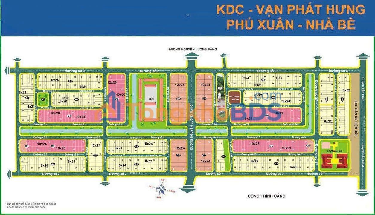 Nhà Phố Góc 2 Mặt Tiền Phú Xuân Nhà Bè - 167m² Sổ Hồng Riêng