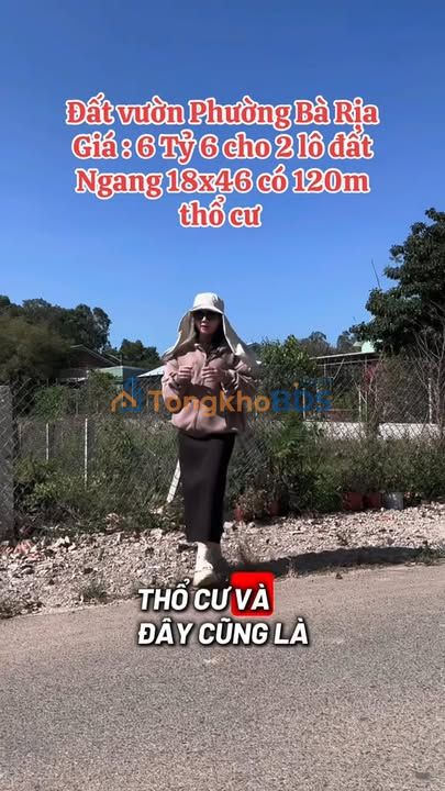 Đất nền Trần Quang Diệu Bà Rịa 196m² 2.6 tỷ - Sổ đỏ chính chủ