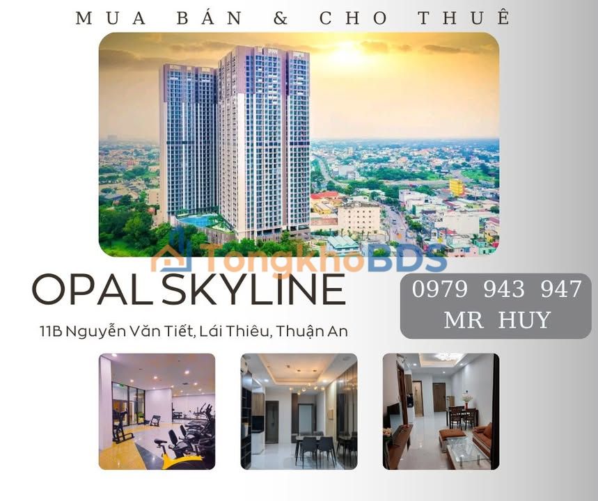 Căn hộ Opal Skyline Thuận An 40m² giá 1,45 tỷ - Bàn giao ngay