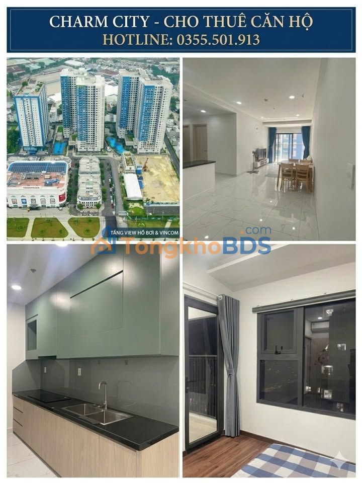 Căn hộ Charm City Dĩ An 55m² 2,1 tỷ - Full nội thất cao cấp