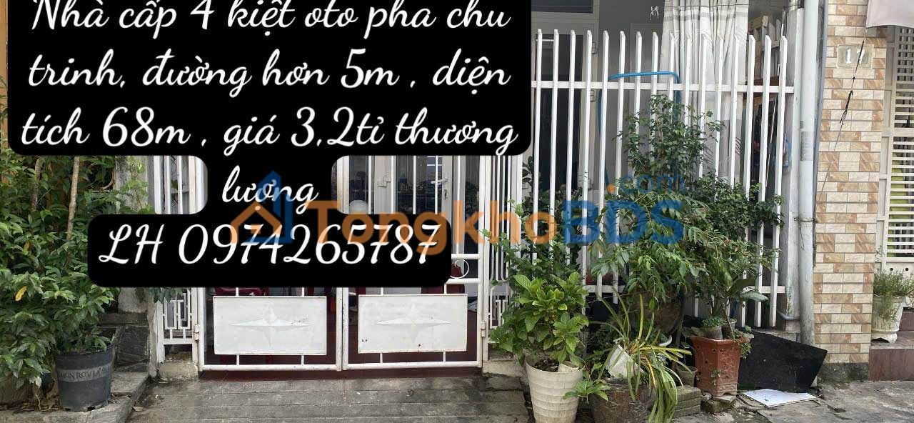 Nha cap 4 Phan Chu Trinh Hue 64m2 3 ty - O to vao tan nha