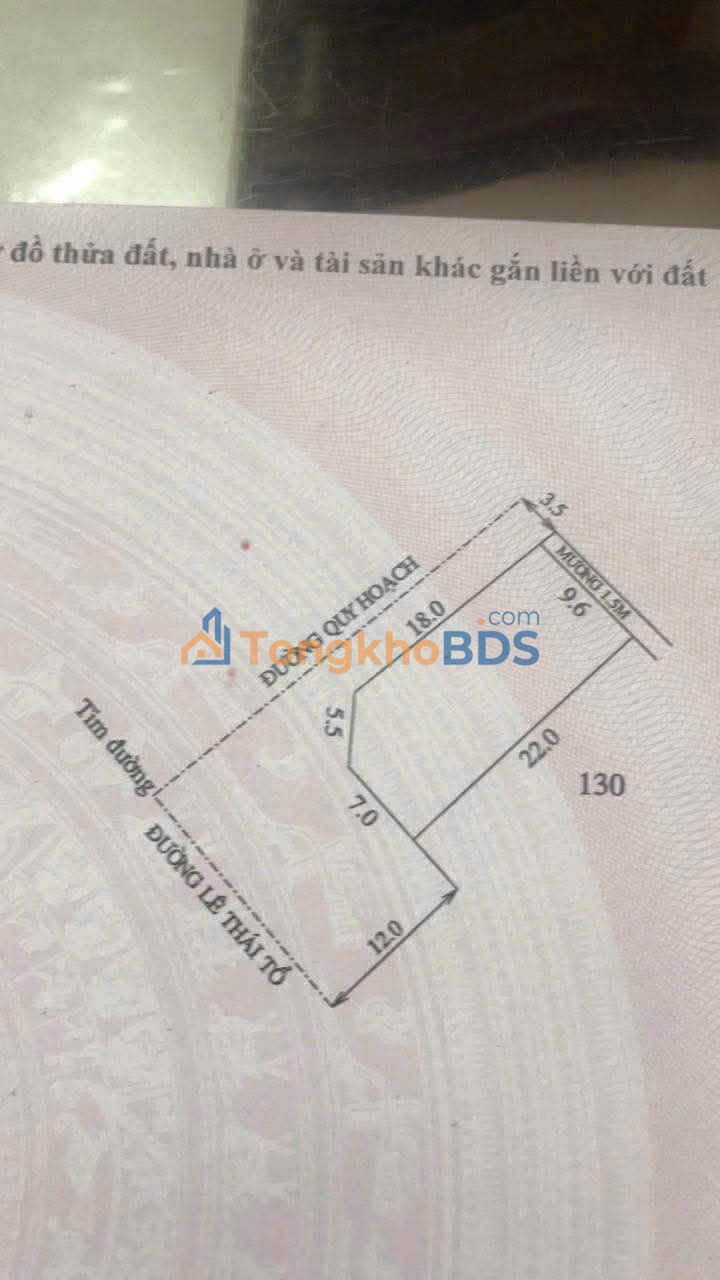 Đất nền Tứ Hạ 221m² giá 2 tỷ - Sổ đỏ chính chủ