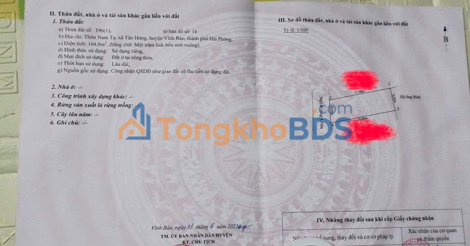 Đất Nam Trực, Nam Định - 100m² - Sổ Đỏ Rõ Ràng - Giá Đầu Tư Tốt