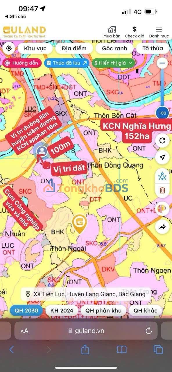 Đất nền Tiên Lục Bắc Giang 200m² 700-799 triệu - Sổ đỏ chính chủ