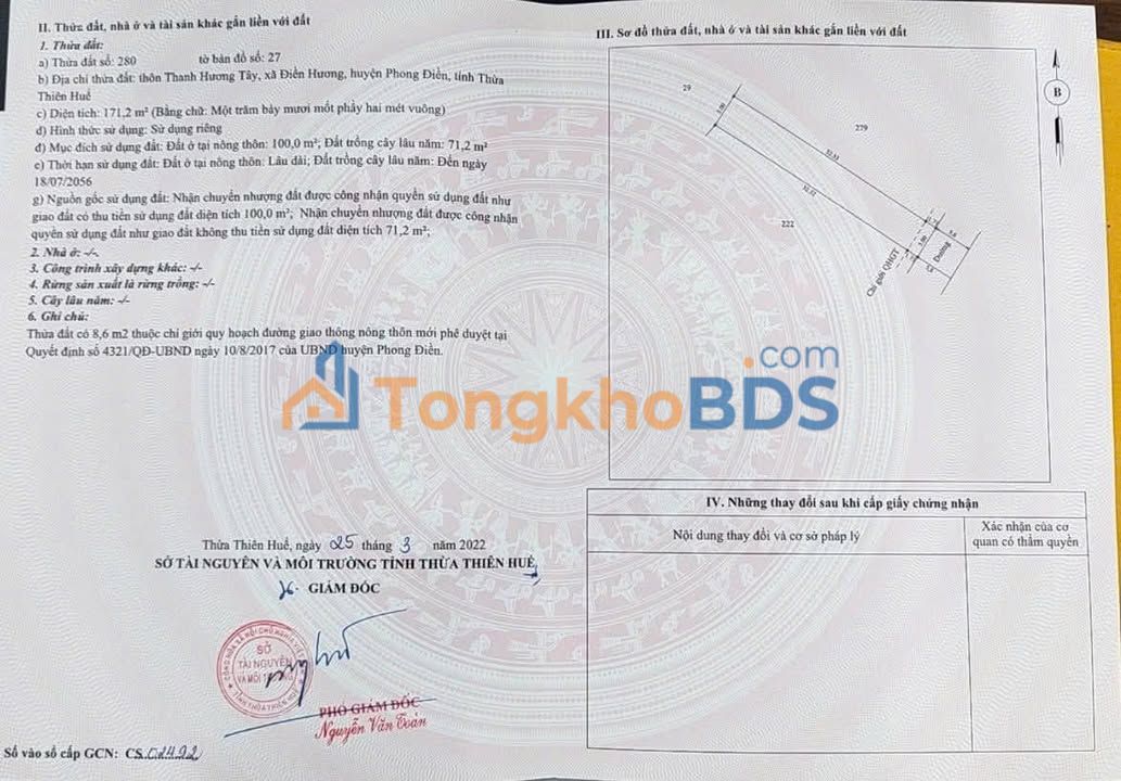 Đất nền Phong Hòa Phong Điền 171m² 3xx triệu - Tiềm năng tăng giá