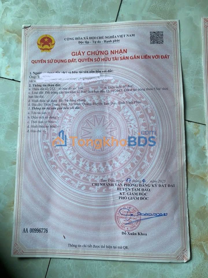 Đất nền Thiện Kế Bình Xuyên 100m² 2 tỷ - Giá tốt hiếm có