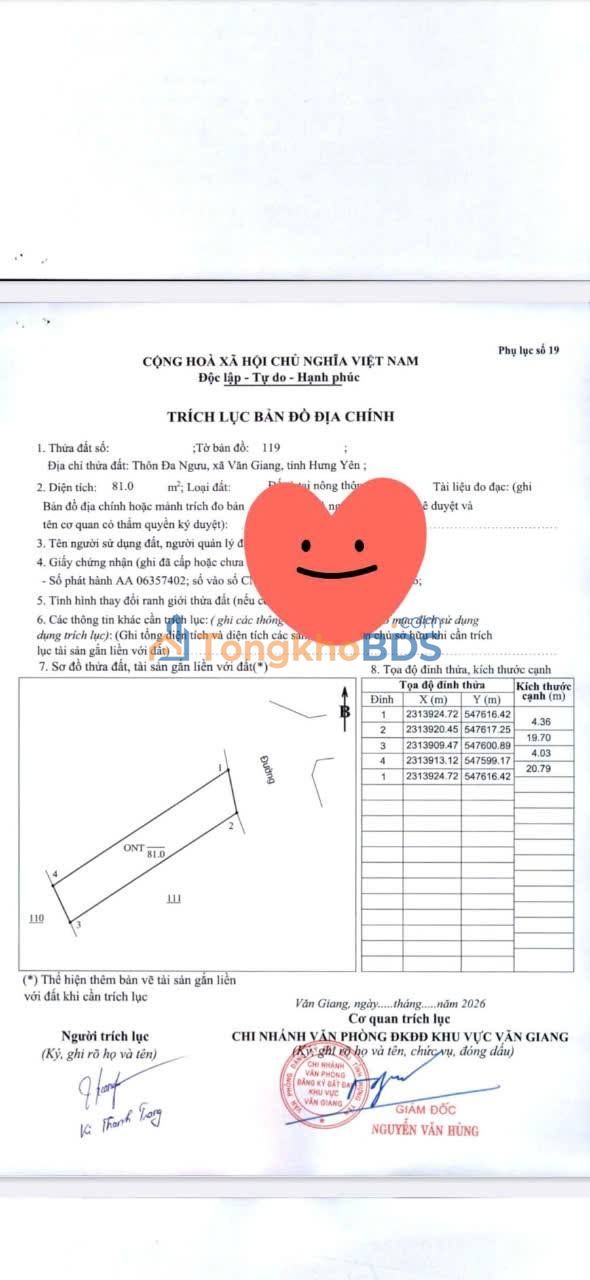 Đất nền Hà Đông Tân Tiến 81m² 3 tỷ - Sổ đỏ chính chủ