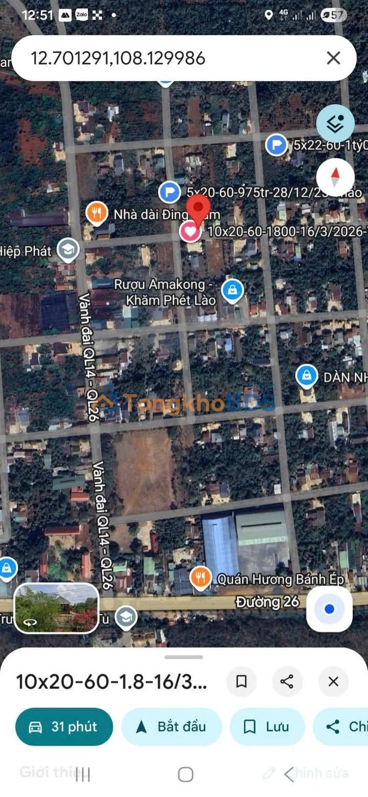 Đất Vàng Ea Tu, Buôn Ma Thuột - 100m² Sổ Đỏ, Giá 1.79 Tỷ