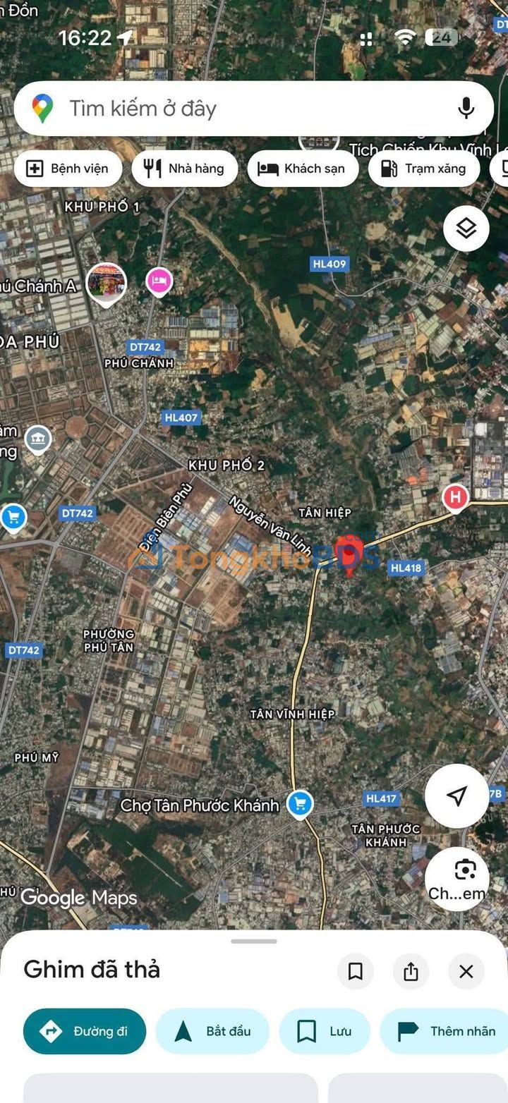 Đất Tân Hiệp Tân Uyên 374m² giá 3.5 tỷ - Sổ đỏ chính chủ