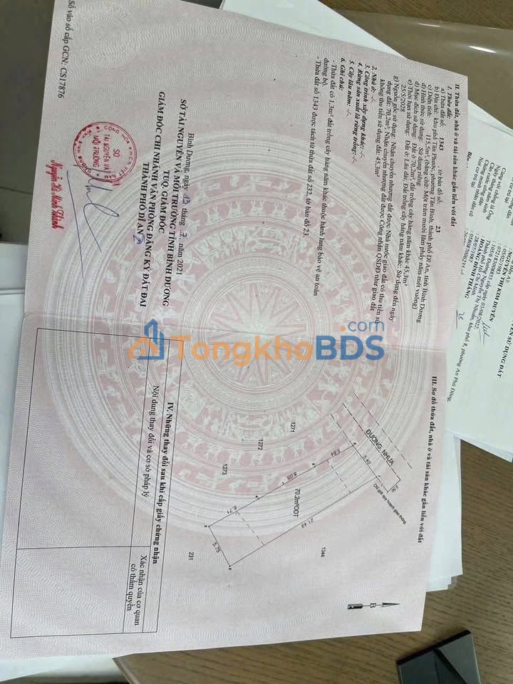 Đất nền Dĩ An 115m² 3.4 tỷ - Sổ đỏ chính chủ