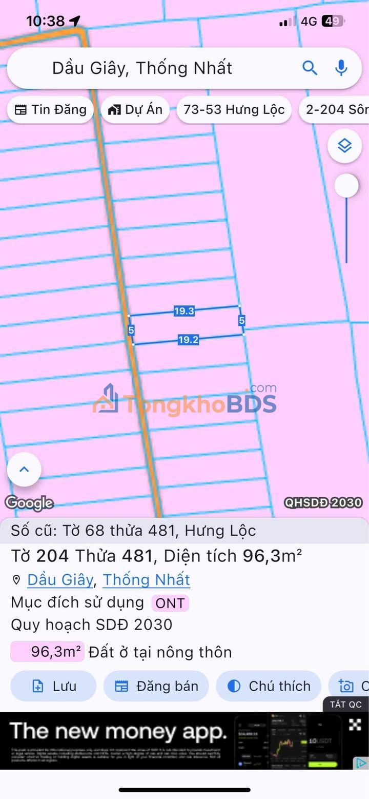 Đất nền Dầu Giây 95m² 5xx triệu - Sổ đỏ chính chủ