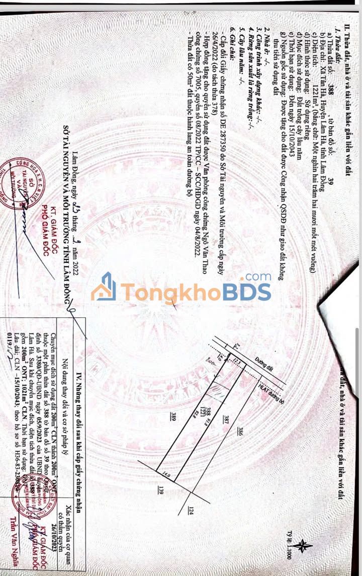 Đất nền Tân Hà Lâm Hà 1221m² 1.3 tỷ - Xây dựng tự do