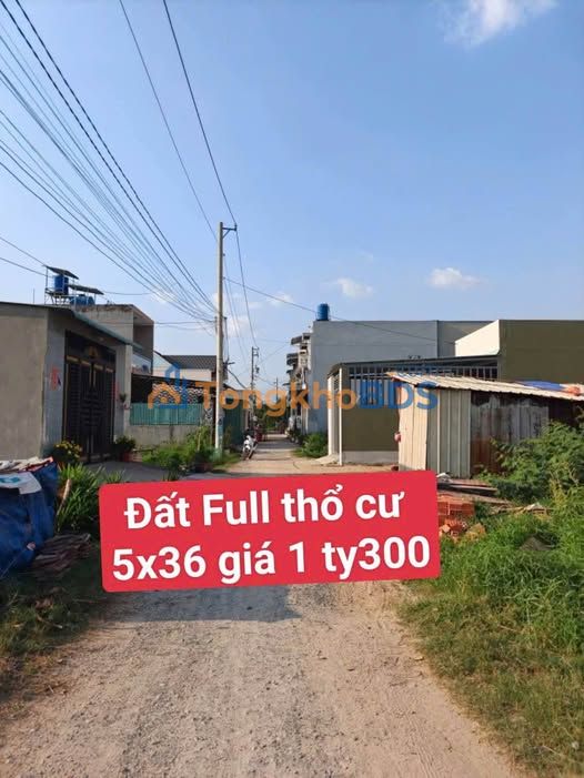 Đất nền Đức Hòa Đông 180m² 1.3 tỷ - Thổ cư 100%