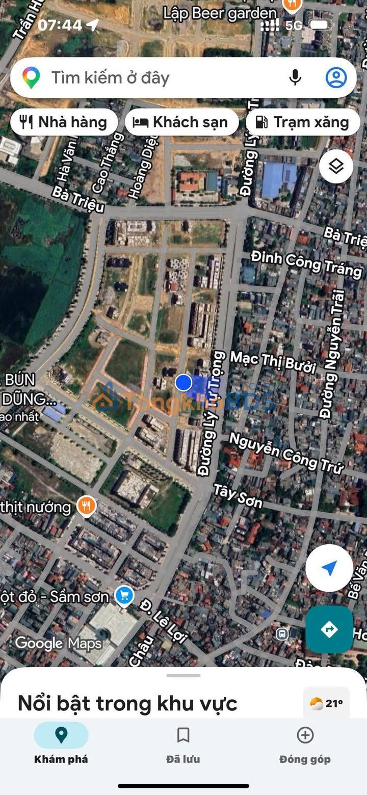 Đất nền Lý Tự Trọng Sầm Sơn 108m² giá rẻ - Hạ tầng hoàn thiện