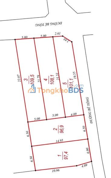 Đất nền Ngô Mây Phù Cát 109m² 330 triệu - Thổ cư 100%
