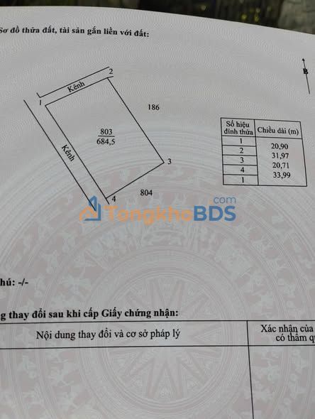 Đất Nền An Bình Tây - 684m² Sổ Đỏ Toàn Bộ - Giá 680 Triệu