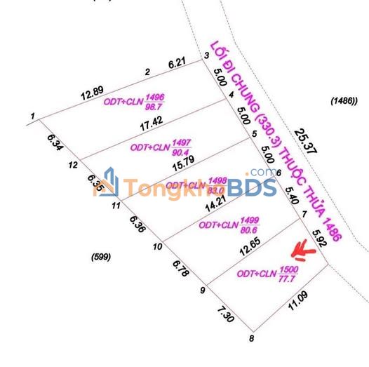 Đất nền Vinh Hưng Lộc 77,7m² giá 1,2 tỷ - Sổ đỏ chính chủ