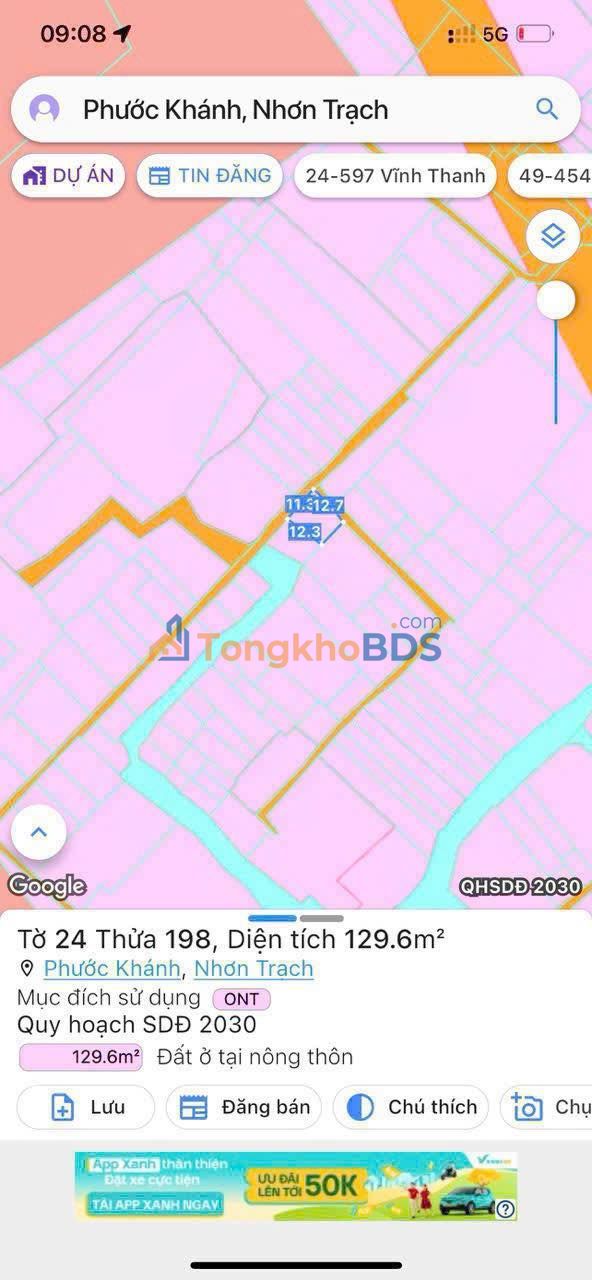 Bán Đất 129m² Phường 9 Quận 9 - Lô Gốc 2 Mặt Tiền, 1.6 Tỷ