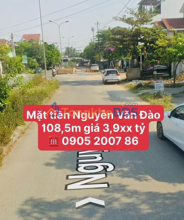Đất nền Nguyễn Văn Đào Huế 109m² 3.9 tỷ - Sổ hồng sẵn