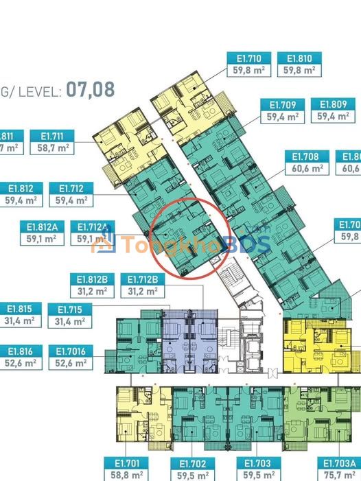 Căn hộ EcoRiverSide Hải Dương 59m² giá 2.426 tỷ - View đẹp