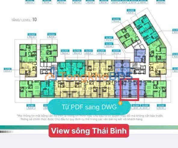 Căn hộ Eco Riverside Hải Dương 33m² 1,4 tỷ - View đẹp